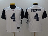 Youth Limited Nike Dallas Cowboys #4 Dak Prescott Thanksgiving White Rush Stitched Jersey,baseball caps,new era cap wholesale,wholesale hats