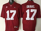 Alabama Crimson Tide #17 Kenyan Drake Red 2016 National Championship Stitched NCAA Jersey,baseball caps,new era cap wholesale,wholesale hats