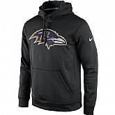 Men's Baltimore Ravens Nike Black Practice Performance Pullover Hoodie,baseball caps,new era cap wholesale,wholesale hats