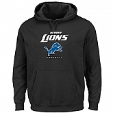Men's Detroit Lions Black Critical Victory Pullover Hoodie,baseball caps,new era cap wholesale,wholesale hats