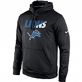 Men's Detroit Lions Nike Black Kick Off Staff Performance Pullover Hoodie,baseball caps,new era cap wholesale,wholesale hats