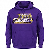 Men's Minnesota Vikings Majestic Purple 2015 NFC North Division Champions Pullover Hoodie,baseball caps,new era cap wholesale,wholesale hats