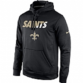 Men's New Orleans Saints Nike Black Kick Off Staff Performance Pullover Hoodie,baseball caps,new era cap wholesale,wholesale hats