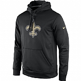 Men's New Orleans Saints Nike Black Practice Performance Pullover Hoodie,baseball caps,new era cap wholesale,wholesale hats