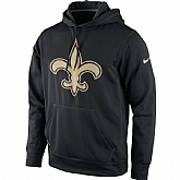 Men's New Orleans Saints Nike Black Warp Performance Pullover Hoodie,baseball caps,new era cap wholesale,wholesale hats
