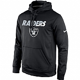 Men's Oakland Raiders Nike Black Kick Off Staff Performance Pullover Hoodie,baseball caps,new era cap wholesale,wholesale hats