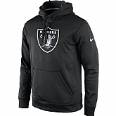 Men's Oakland Raiders Nike Black Practice Performance Pullover Hoodie,baseball caps,new era cap wholesale,wholesale hats
