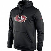 Men's San Francisco 49ers Nike Black Practice Performance Pullover Hoodie,baseball caps,new era cap wholesale,wholesale hats
