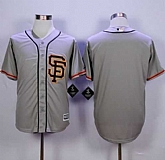 San Francisco Giants Blank Gray Road 2 New Cool Base Stitched MLB Jersey,baseball caps,new era cap wholesale,wholesale hats