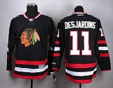 Glued Chicago Blackhawks #11 Andrew Desjardins 2014 Stadium Series Black Jersey,baseball caps,new era cap wholesale,wholesale hats