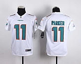Glued Youth Nike Miami Dolphins #11 DeVante Parker White Team Color Game Jersey WEM,baseball caps,new era cap wholesale,wholesale hats
