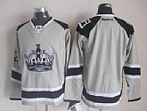 Men Los Angeles Kings Customized Gray Stitched Hockey Jersey,baseball caps,new era cap wholesale,wholesale hats