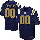 Men Nike New York Jets Customized Navy Blue Stitched Alternate Game Jersey,baseball caps,new era cap wholesale,wholesale hats