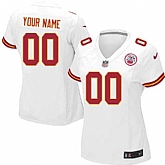 Women Nike Kansas City Chiefs Customized White Team Color Stitched NFL Game Jersey,baseball caps,new era cap wholesale,wholesale hats