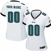 Women Nike Philadelphia Eagles Customized White Team Color Stitched NFL Game Jersey,baseball caps,new era cap wholesale,wholesale hats