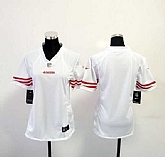 Women Nike San Francisco 49ers Customized White Team Color Stitched NFL Game Jersey,baseball caps,new era cap wholesale,wholesale hats