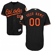 Baltimore Orioles Customized Majestic Flexbase Collection Stitched Baseball WEM Jersey - Black,baseball caps,new era cap wholesale,wholesale hats
