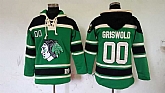 Chicago Blackhawks #00 Clark Griswold Green Sawyer Hooded Sweatshirt Stitched NHL Hoodie,baseball caps,new era cap wholesale,wholesale hats