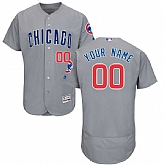 Chicago Cubs Customized Majestic Flexbase Collection Stitched Baseball WEM Jersey - Gray,baseball caps,new era cap wholesale,wholesale hats