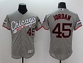 Chicago White Sox #45 Michael Jordan Mitchell And Ness Gray Flexbase Collection Stitched Baseball Jersey,baseball caps,new era cap wholesale,wholesale hats