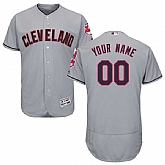 Cleveland Indians Customized Majestic Flexbase Collection Stitched Baseball WEM Jersey - Gray,baseball caps,new era cap wholesale,wholesale hats