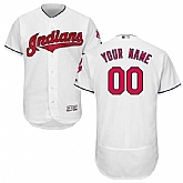 Cleveland Indians Customized Majestic Flexbase Collection Stitched Baseball WEM Jersey - White,baseball caps,new era cap wholesale,wholesale hats