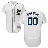 Detroit Tigers Customized Majestic Flexbase Collection Stitched Baseball WEM Jersey - White,baseball caps,new era cap wholesale,wholesale hats