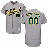 Oakland Athletics Customized Majestic Flexbase Collection Stitched Baseball WEM Jersey - Gray,baseball caps,new era cap wholesale,wholesale hats