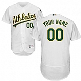 Oakland Athletics Customized Majestic Flexbase Collection Stitched Baseball WEM Jersey - White,baseball caps,new era cap wholesale,wholesale hats