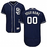San Diego Padres Customized Majestic Flexbase Collection Stitched Baseball WEM Jersey - Navy Blue,baseball caps,new era cap wholesale,wholesale hats