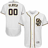San Diego Padres Customized Majestic Flexbase Collection Stitched Baseball WEM Jersey - White,baseball caps,new era cap wholesale,wholesale hats