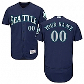 Seattle Mariners Customized Majestic Flexbase Collection Stitched Baseball WEM Jersey - Navy Blue,baseball caps,new era cap wholesale,wholesale hats