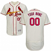 St. Louis Cardinals Customized Majestic Flexbase Collection Stitched Baseball WEM Jersey - Cream,baseball caps,new era cap wholesale,wholesale hats