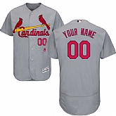 St. Louis Cardinals Customized Majestic Flexbase Collection Stitched Baseball WEM Jersey - Gray,baseball caps,new era cap wholesale,wholesale hats
