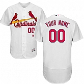 St. Louis Cardinals Customized Majestic Flexbase Collection Stitched Baseball WEM Jersey - White,baseball caps,new era cap wholesale,wholesale hats