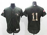 Toronto Blue Jays #11 Kevin Pillar Green Salute To Service 2016 Flexbase Collection Stitched Baseball Jersey,baseball caps,new era cap wholesale,wholesale hats