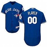 Toronto Blue Jays Customized Majestic Flexbase Collection 40th Anniversary Patch Stitched Baseball WEM Jersey - Royal Blue,baseball caps,new era cap wholesale,wholesale hats