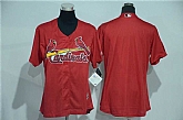 Women St. Louis Cardinals Blank Red New Cool Base Stitched Baseball Jersey,baseball caps,new era cap wholesale,wholesale hats