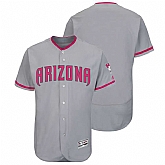 Arizona Diamondbacks Customized Men's Gray Road 2016 Mother's Day Flexbase Collection Stitched Baseball Jersey,baseball caps,new era cap wholesale,wholesale hats