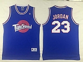 Chicago Bulls NBA Space Jam #23 Michael Jordan Blue Swingman Throwback Jersey,baseball caps,new era cap wholesale,wholesale hats