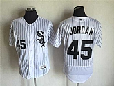 Chicago White Sox #45 Michael Jordan White(Black Strip) 2016 Flexbase Collection Stitched Baseball Jersey,baseball caps,new era cap wholesale,wholesale hats