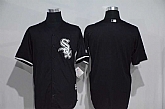 Chicago White Sox Blank Black New Cool Base Stitched Baseball Jersey,baseball caps,new era cap wholesale,wholesale hats