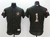 Houston Astros #1 Carlos Correa Green Salute To Service Flexbase Collection Stitched Baseball Jersey,baseball caps,new era cap wholesale,wholesale hats