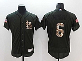 St. Louis Cardinals #6 Stan Musial Green Salute To Service Flexbase Collection Stitched Baseball Jersey,baseball caps,new era cap wholesale,wholesale hats