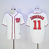 Washington Nationals #11 Ryan Zimmerman White New Cool Base Stitched Baseball Jersey,baseball caps,new era cap wholesale,wholesale hats