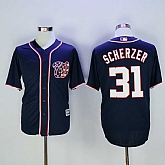 Washington Nationals #31 Max Scherzer Navy Blue New Cool Base Stitched Baseball Jersey,baseball caps,new era cap wholesale,wholesale hats