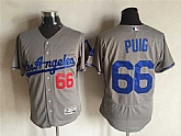Los Angeles Dodgers #66 Yasiel Puig Gray 2016 Flexbase Collection Stitched Jersey,baseball caps,new era cap wholesale,wholesale hats