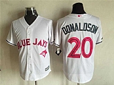Toronto Blue Jays #20 Josh Donaldson White Home 2016 Mother's Day Flex Base Stitched Jersey,baseball caps,new era cap wholesale,wholesale hats