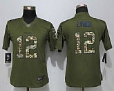 Women Limited Nike Denver Broncos #12 Lynch Green Salute To Service Stitched NFL Jersey,baseball caps,new era cap wholesale,wholesale hats