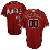 Arizona Diamondbacks Customized Men's Red-Black Flexbase Collection Stitched Baseball Jersey,baseball caps,new era cap wholesale,wholesale hats